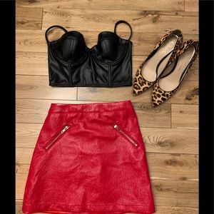 Victoria Secret Leather Bralette